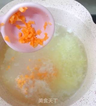 胡萝卜香菇猪肉双米粥的做法步骤：4