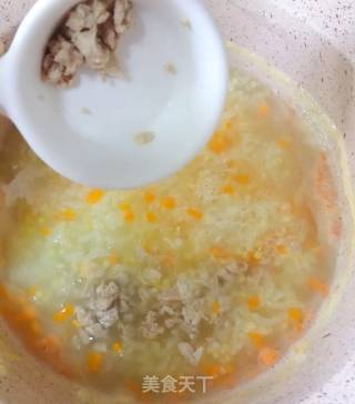胡萝卜香菇猪肉双米粥的做法步骤：5