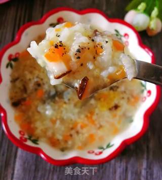 胡萝卜香菇猪肉双米粥的做法步骤：7