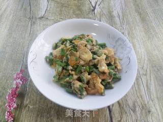 豆角炒鸡蛋的做法步骤：9