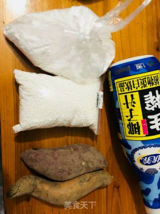 芋圆椰汁西米露的做法步骤：1