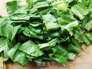 香菇碎油麦菜的做法步骤：2