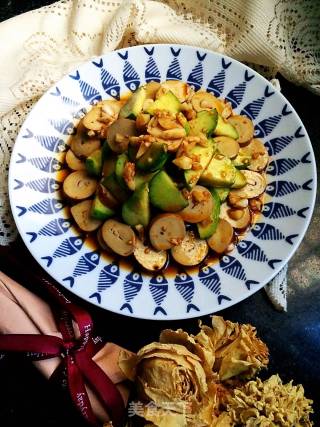 青瓜拌豆干的做法步骤：8