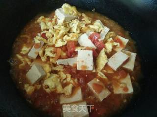 茄汁鸡蛋豆腐的做法步骤：12