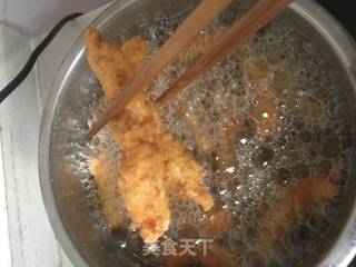 家庭版炸鸡柳的做法步骤：8