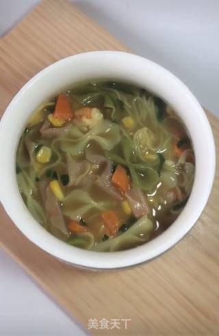 咖喱蔬菜鲜虾面的做法步骤：12