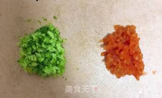 蔬菜蒸蛋饭的做法步骤：2