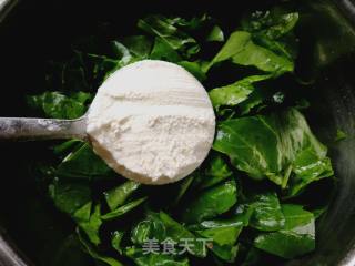 蒸根达菜叶的做法步骤：4