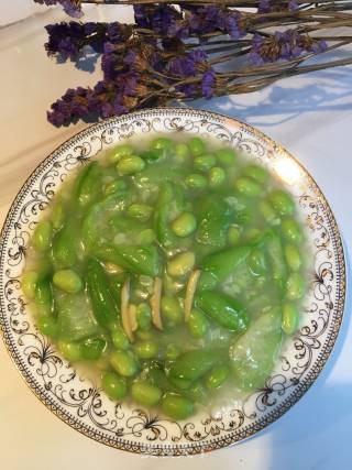 丝瓜焖毛豆的做法步骤：9