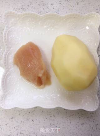 土豆鸡肉泥的做法步骤：1