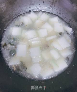 冬瓜皮蛋肉丝汤的做法步骤：5