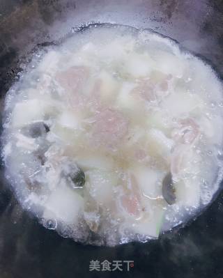 冬瓜皮蛋肉丝汤的做法步骤：6