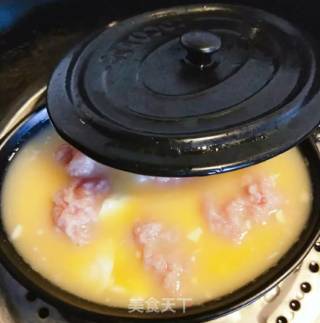 猪肉豆腐蒸水饭的做法步骤：8