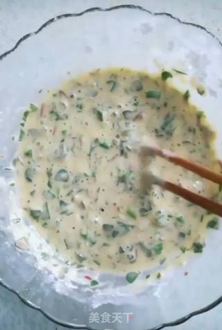 马齿苋鸡蛋饼的做法步骤：9