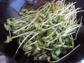 清炒黑豆苗的做法步骤：5