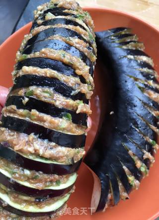 蒸麒麟茄子的做法步骤：8