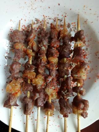 烤羊肉串(简单粗暴烤箱版)的做法步骤：7