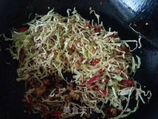 包菜肉末粉丝的做法步骤：10