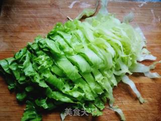 生菜拌豆腐皮的做法步骤：3