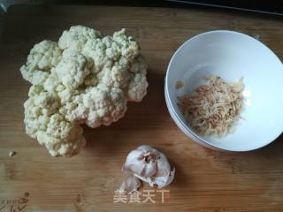 虾皮菜花的做法步骤：1