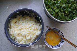 空心菜蛋炒饭的做法步骤：3
