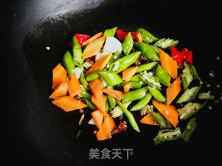 尖椒烧豆腐的做法步骤：5