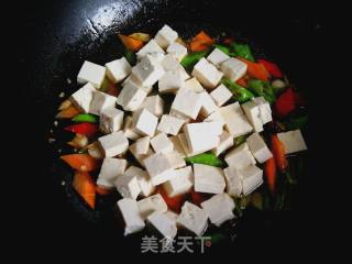 尖椒烧豆腐的做法步骤：7