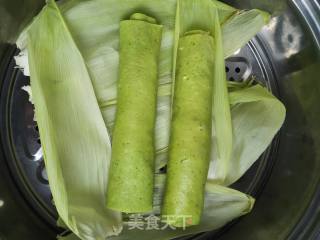五彩绿蛋卷的做法步骤：11