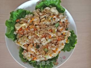 虾仁炒饭的做法步骤：8