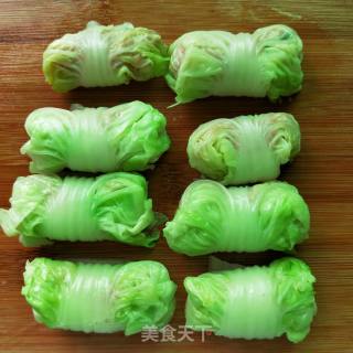 白菜肉卷的做法步骤：11