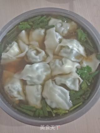 韭菜猪肉馄钝的做法步骤：4