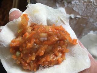 胡萝卜大虾饺子的做法步骤：16