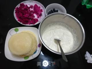 火龙果千层蛋糕的做法步骤：11