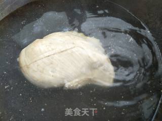 红油黄瓜拌鸡丝的做法步骤：3