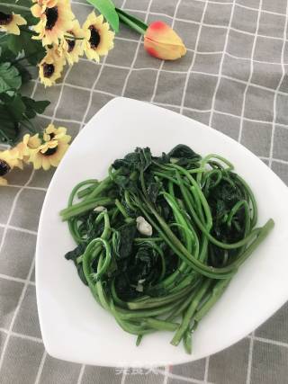 清炒苕尖的做法步骤：8