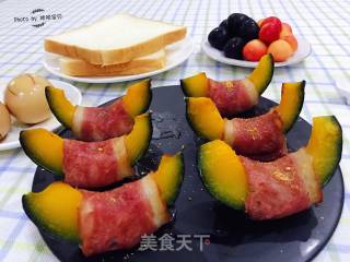 培根卷贝贝瓜的做法步骤：15