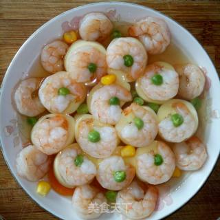 虾仁玉子豆腐的做法步骤：9