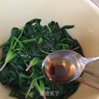 芝麻拌菠菜的做法步骤：4