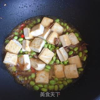 毛豆米烧豆腐的做法步骤：11