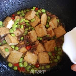 毛豆米烧豆腐的做法步骤：13