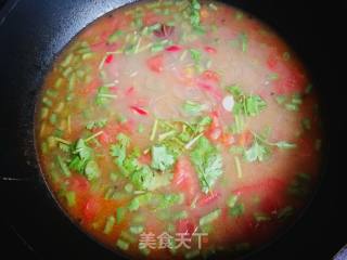妈妈的味道:西红柿豆角咸汤的做法步骤：11