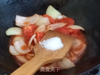 洋葱西红柿的做法步骤：7