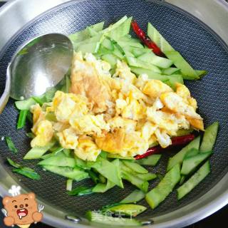 “ 快手小炒菜 ”黄瓜炒鸡蛋的做法步骤：7