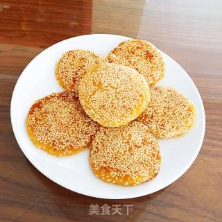 红薯芝麻小饼的做法步骤：12