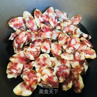 土豆香肠蒸饭的做法步骤：3