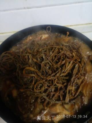 红烧家常干菜肉的做法步骤：6