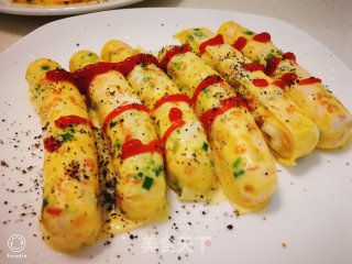 奶酪鲜虾时蔬蛋肠的做法步骤：14