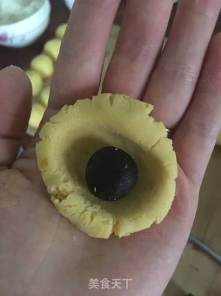 红薯味芝士圆子黑芝麻圆子的做法步骤：20