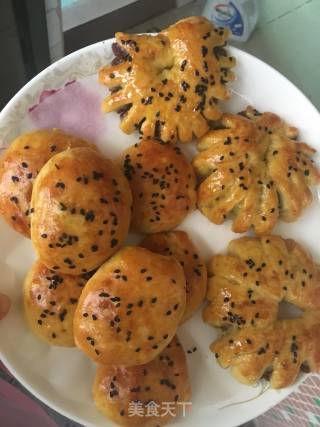 红薯味豆沙餐包的做法步骤：32