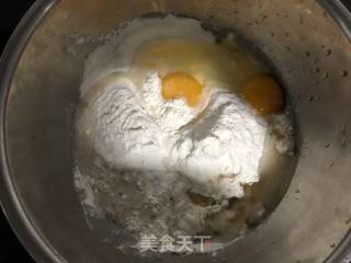 发面芝麻糖饼的做法步骤：2